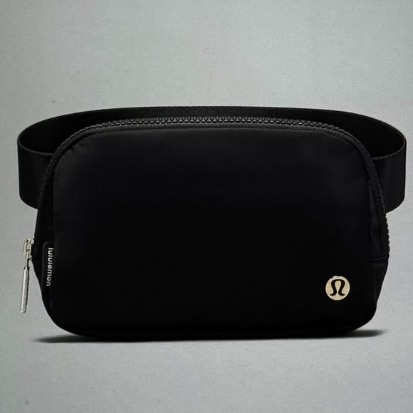 lululemon athletica Handbags - NEW WITH TAGS - Lululemon Everywhere Belt Bag Black w/ Gold Hardware